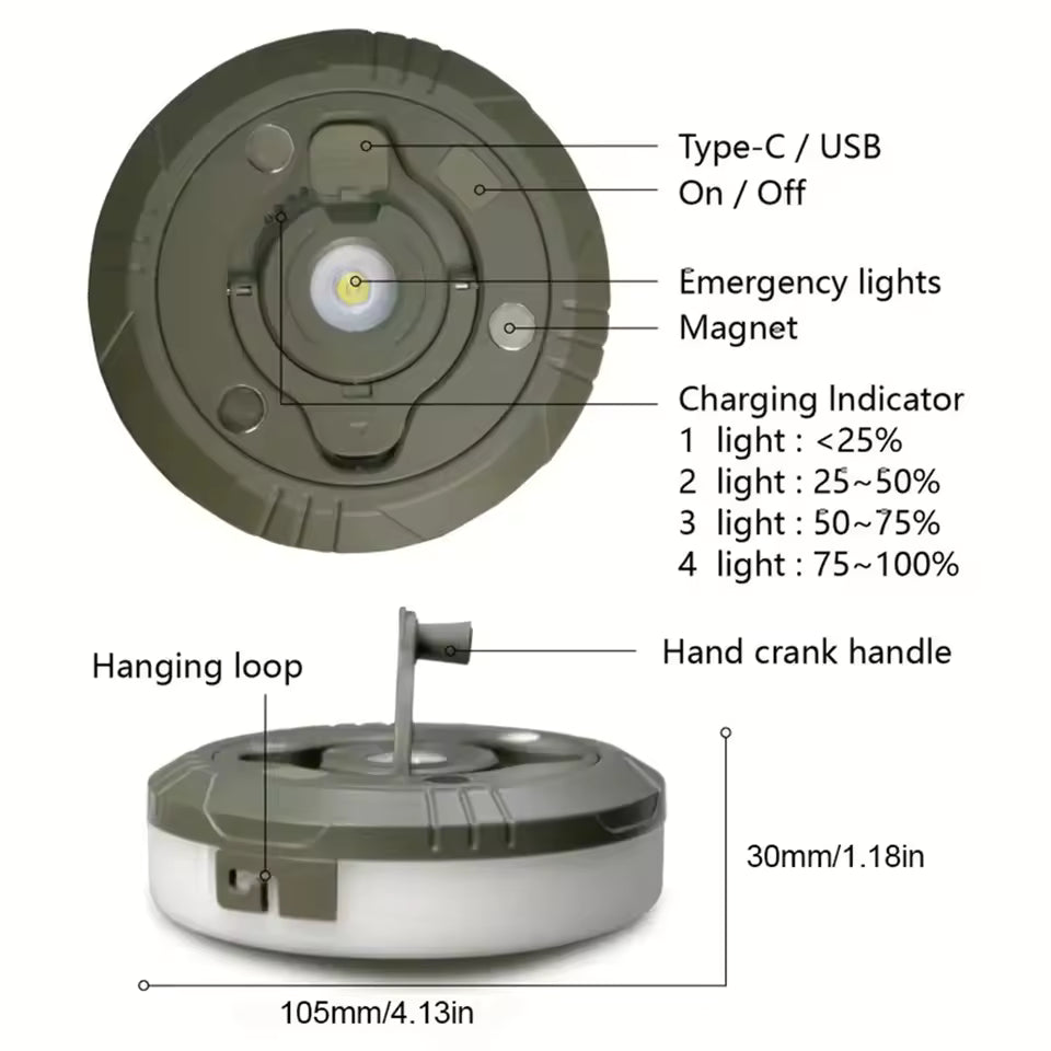 مصباح تخييم متعدد الوظائف